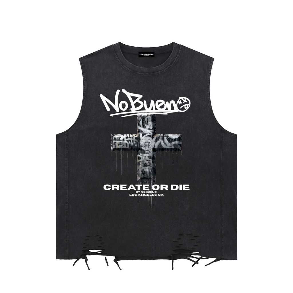 gothic,cross,sleeveless,tee,tank