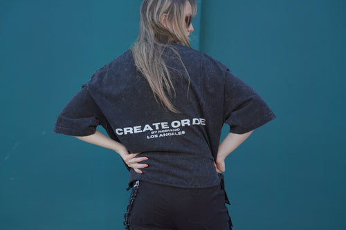 APHRODITE GODDESS DISTRESSED TEE - back
