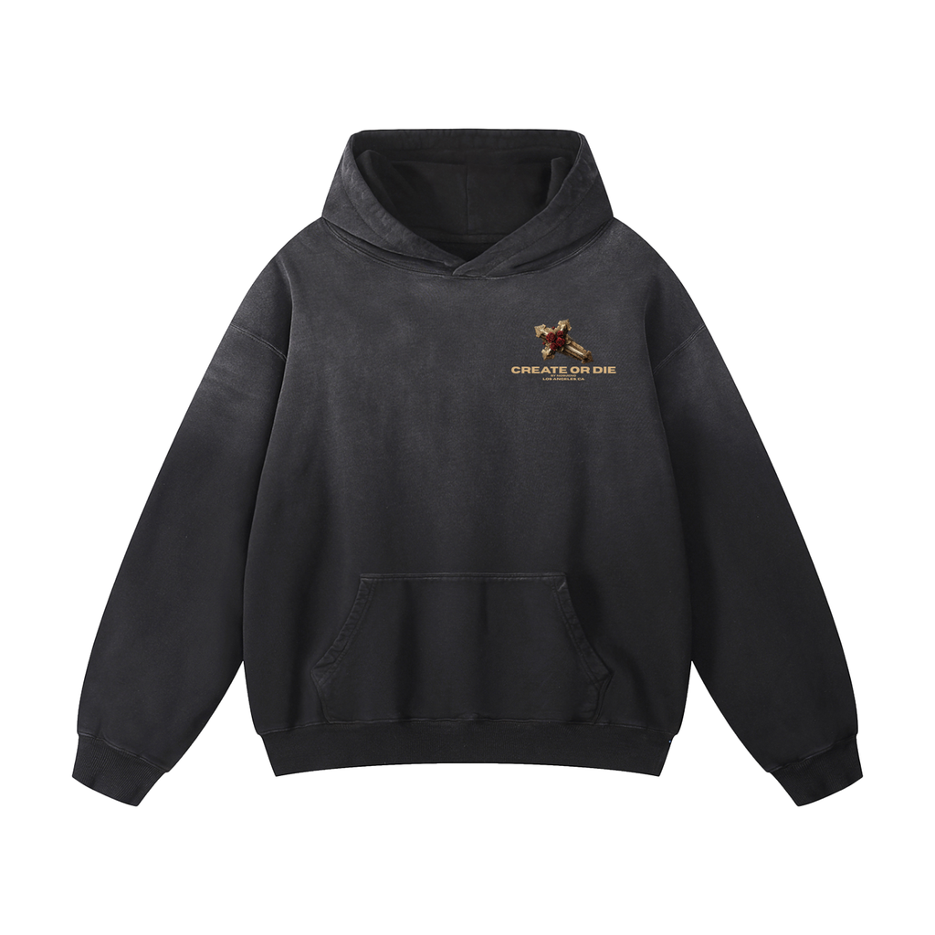 ROSECROSS OVERSIZED FADED HOODIE